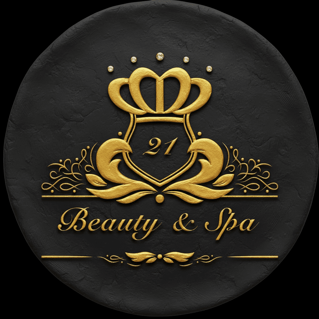 Professional beauty services including hair styling, rejuvenating facials, relaxing massages, threading, waxing, and custom henna at Twenty One Beauty and Spa.